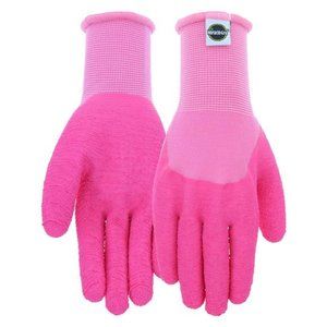 Latex Gloves – Medium-Large, 3/4 Latex Dipped Nylon with Textured Crinkle Grip